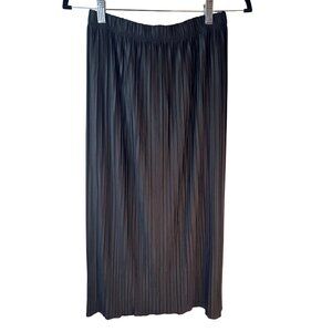 NEW ZARA Black Pleated Small Mini Skirt Elastic Waist